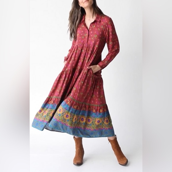 hot pink plus size dress Ausha Maxi Dress– Hello Curve PATTERN--Heather AU Size:4 Gorgeous A-line Navy Blue